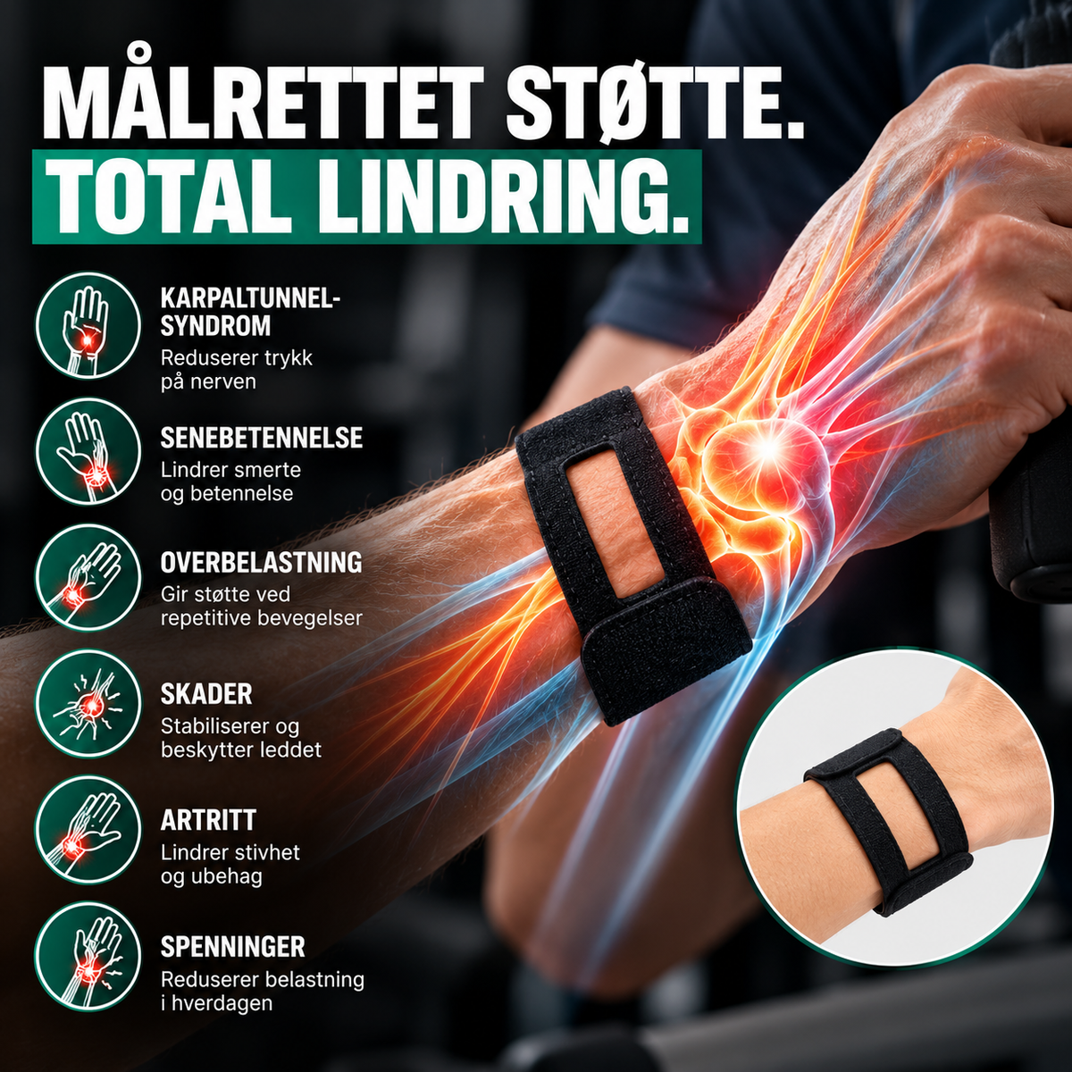 Målrettet støtte ved smerter og ubehag