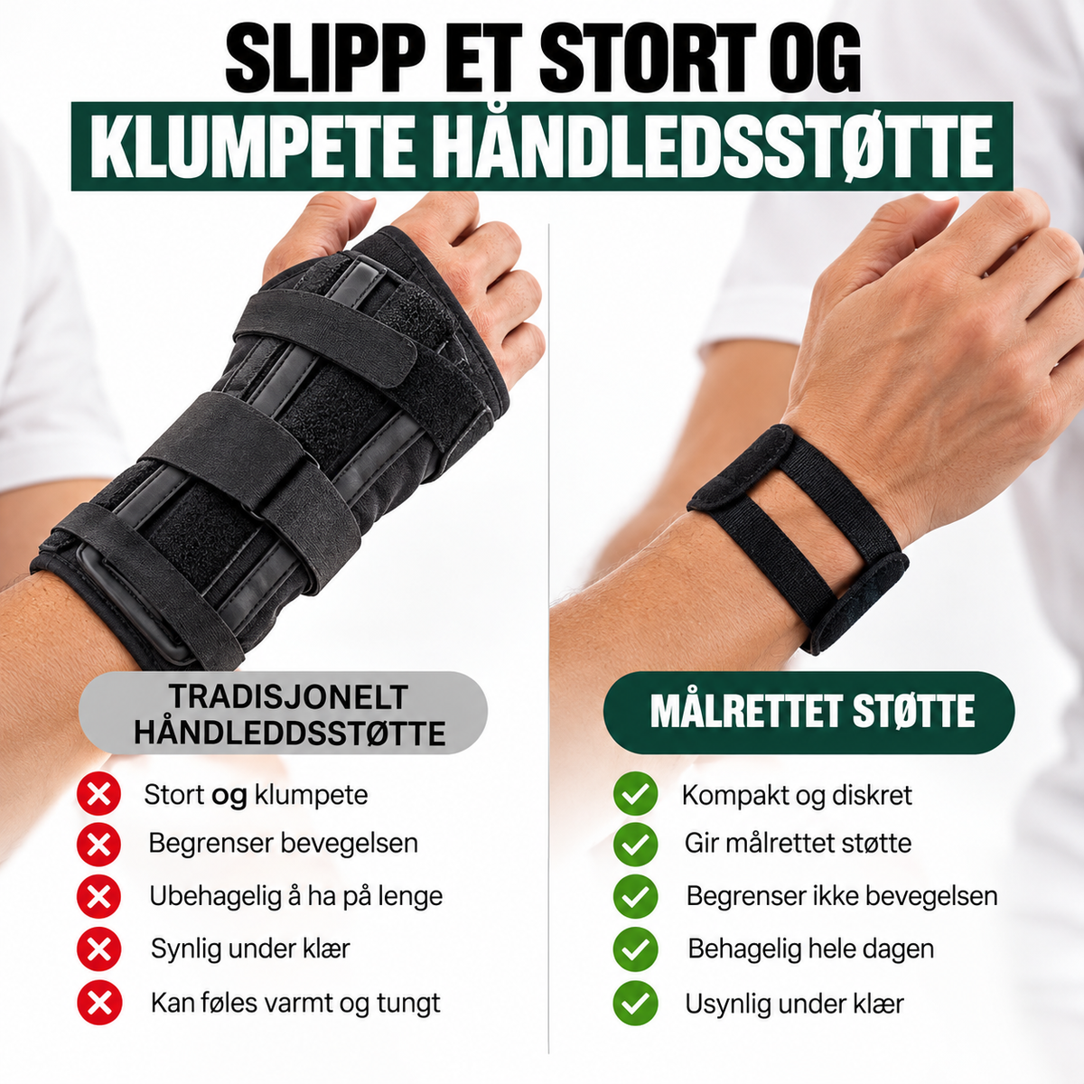Målrettet støtte ved smerter og ubehag